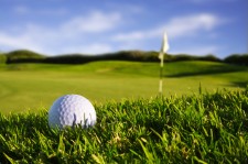 golf ball flag