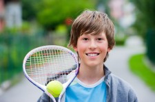 youth sports tennis boy