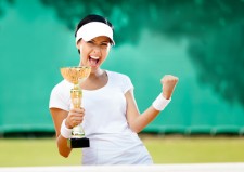 tennis woman winner