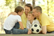 family soccer ball